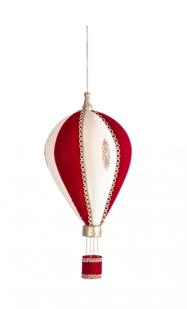 1x colgante de globo aerostático rojo Lucrezia Alt.58
