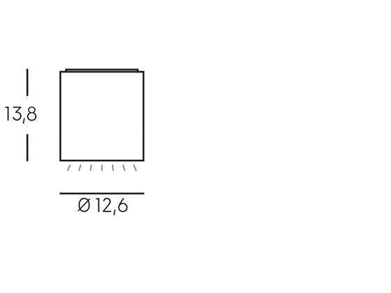 Plafón LED 12W 4000K show línea corten