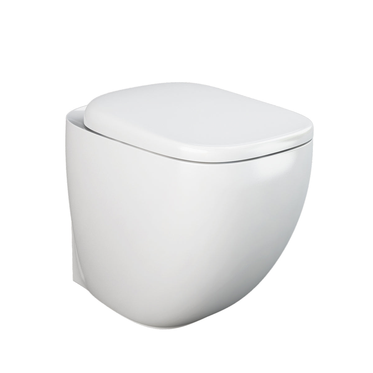 WC adosado a pared con fijación oculta