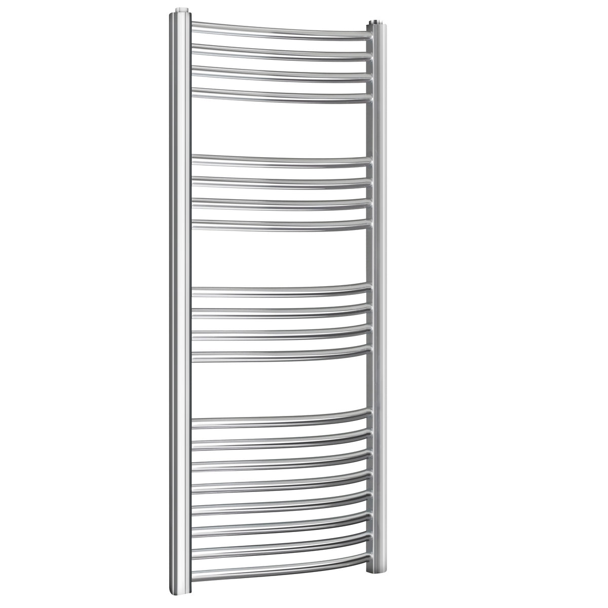 Radiador decorativo cromado curvo Kalura - H 1500 - Int. 450 - L 500