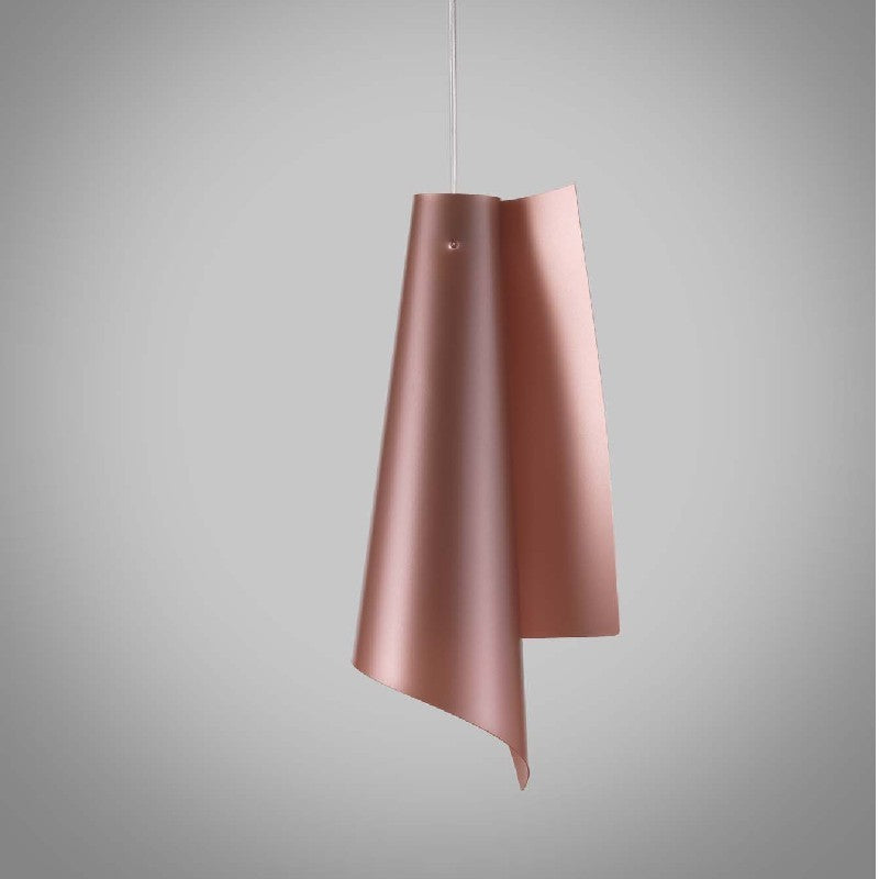 Lámpara colgante de Polilux VELA Cobre diámetro 19 x h49 cm