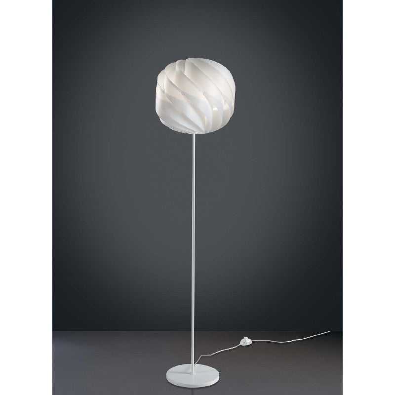 Base y pie de lámpara de pie de metal GLOBE blanco diámetro 40x h170 cm