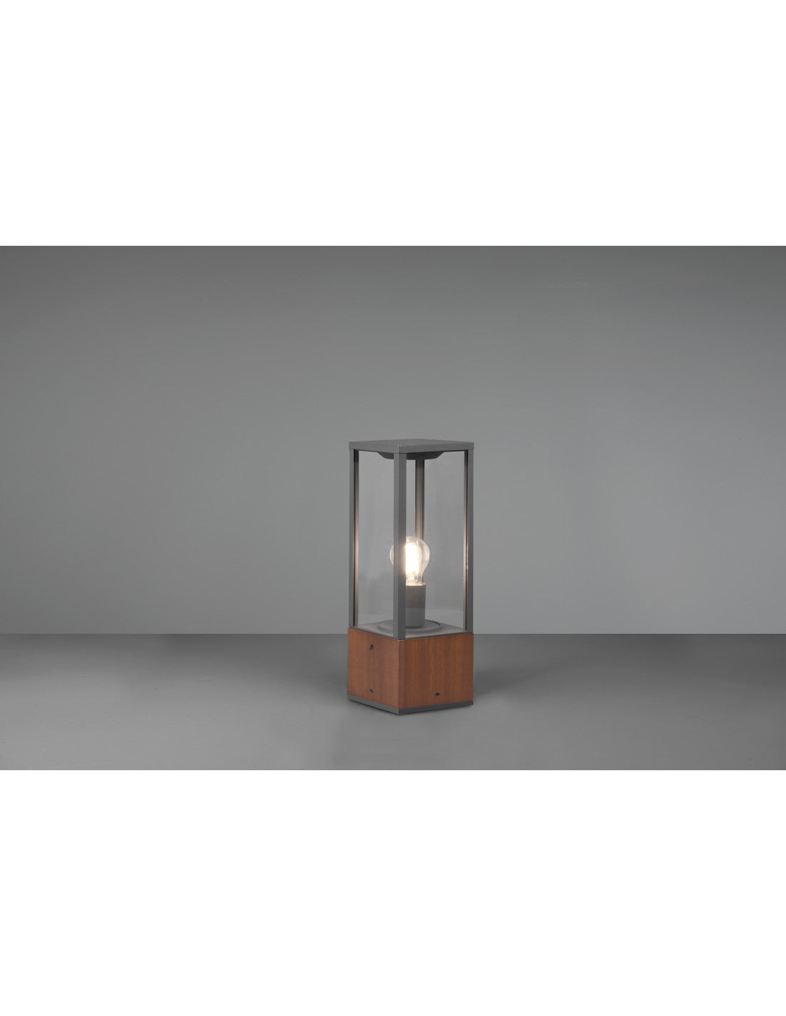 Garonne Bolardo de Exterior IP44 1xE27 Madera H40 cm Trio Lighting