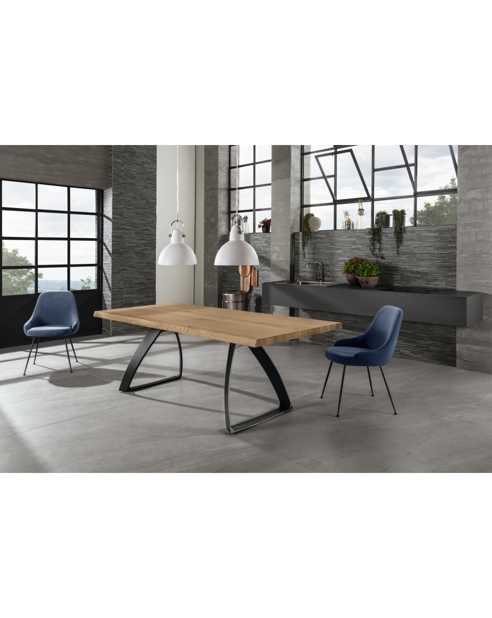 Mesa fija 160 x 76 H cm - Puente