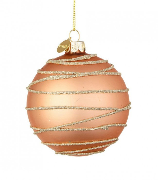 12x Esfera Vt Glam Oro Rosa D80
