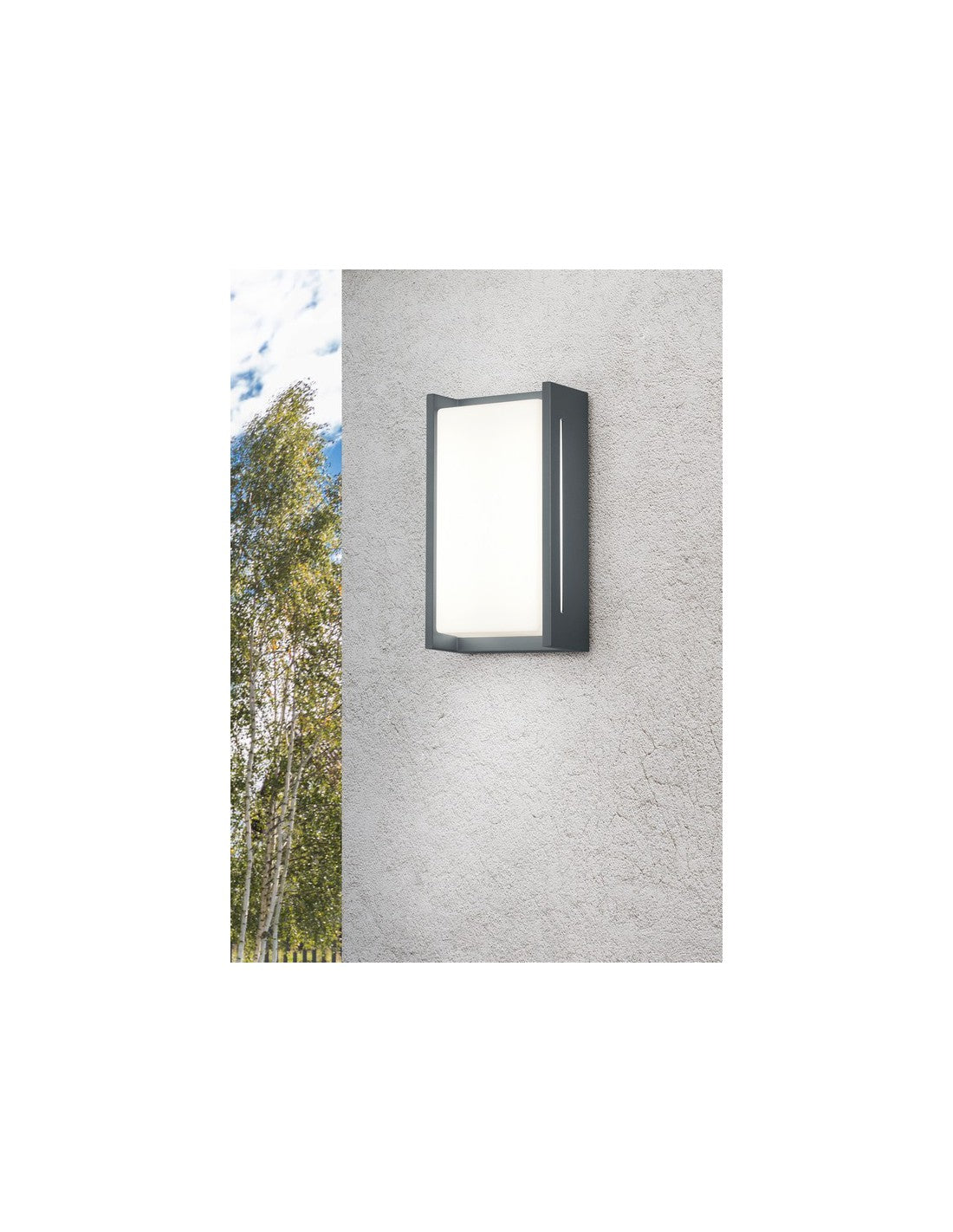 Aplique de pared LED Indus para entrada Antracita IP54 Trio Lighting