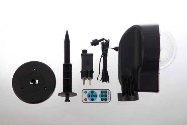 Proyector 4x LED Efecto Nieve 4F Mov.Ip44