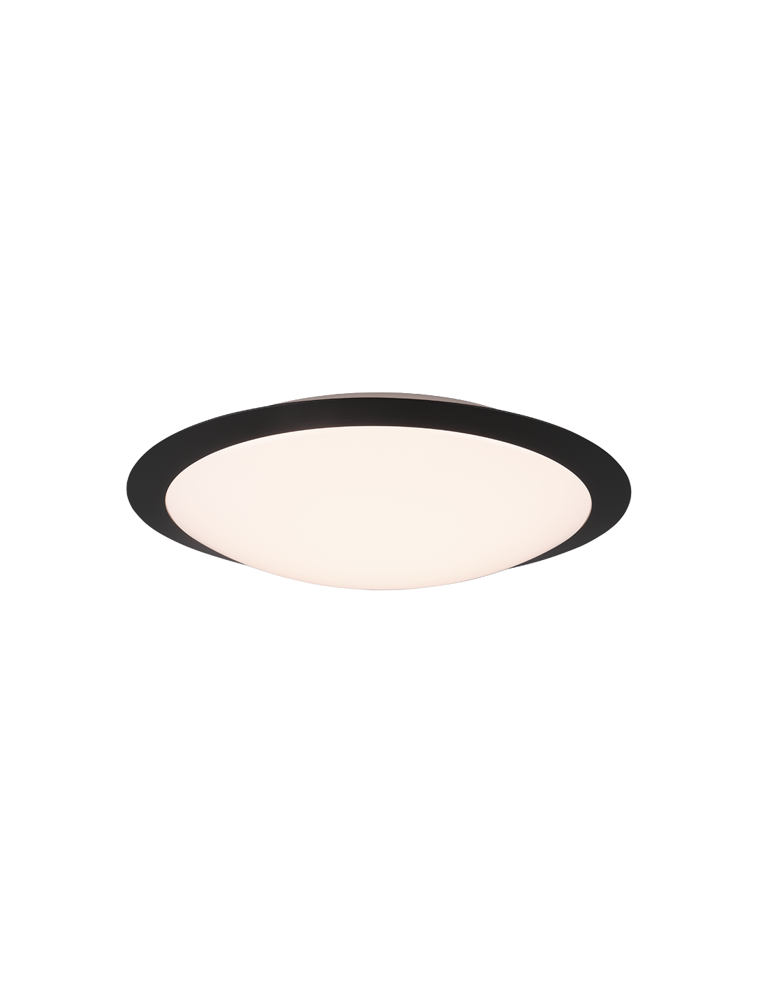 Plafón de baño Umberto Led 18w IP44 Negro Ø42 cm Trio Lighting