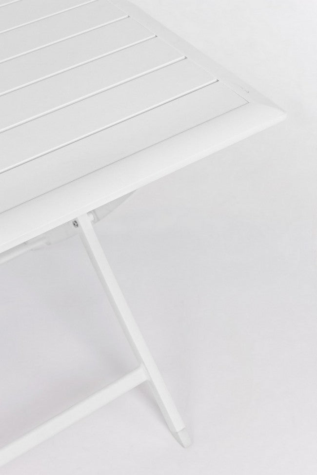 Mesa exterior ELIN aluminio blanco 110x70x h71 cm