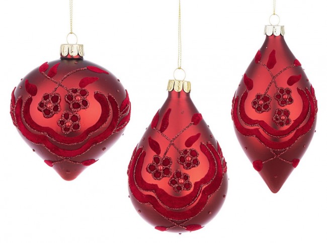 12x Colgante Vt Florecita Roja Ass3