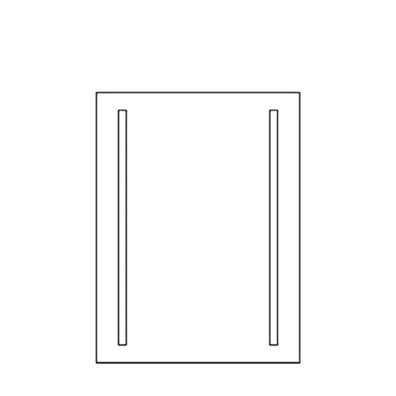 Espejo retroiluminado LED línea GEMINI 60x80 cm