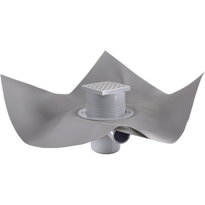 Juego de ducha de suelo "Gully Q" con rejilla y plato de té