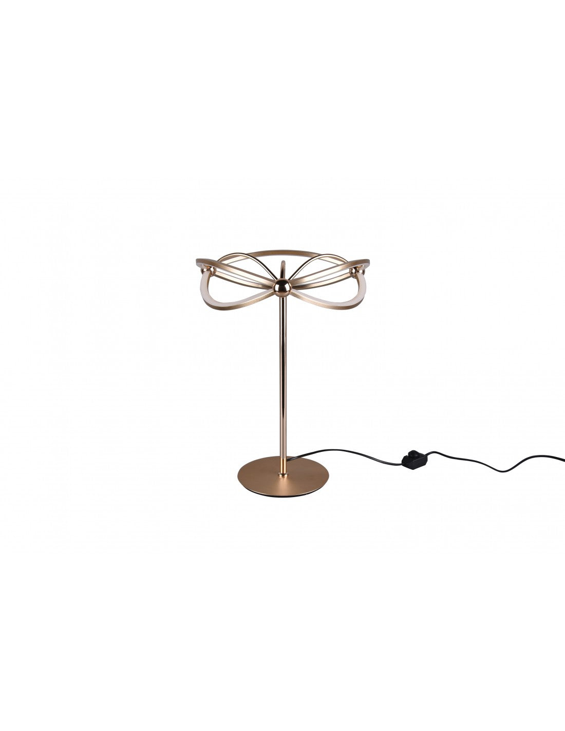 Lámpara de mesa moderna Fiocco Led Charivari Brass Trio Lighting