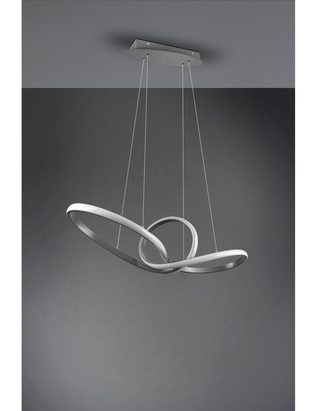 Sansa Colgante Led 28w Regulable Níquel L80 cm Trio Lighting