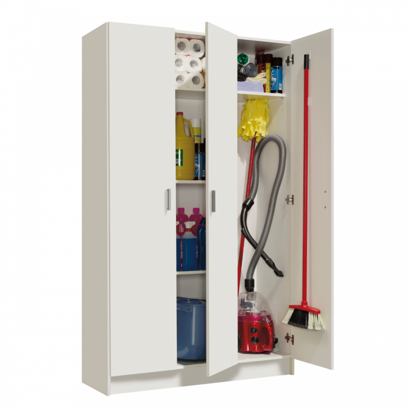 Kit Armario multiusos 3 puertas 108 x 37 x 180h cm