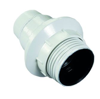 Portalámparas roscado con virola E14