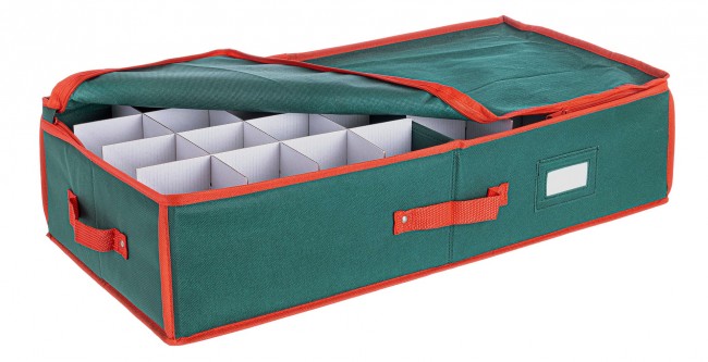 4x Contenedor de bolas de Navidad verde Ret 64P D80