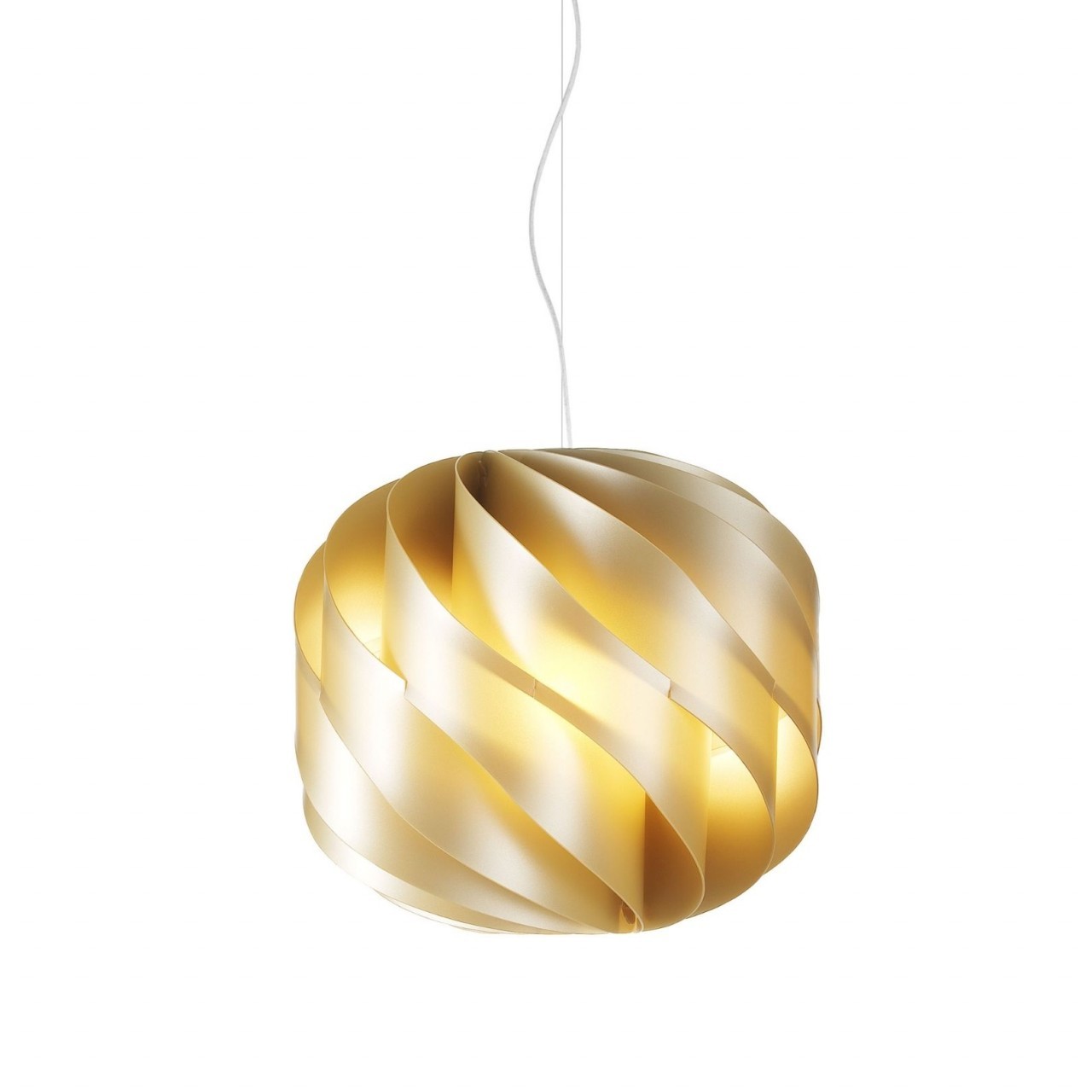 Nueva Suspensión Dorada en Metal Cromado Cm. 40x38h