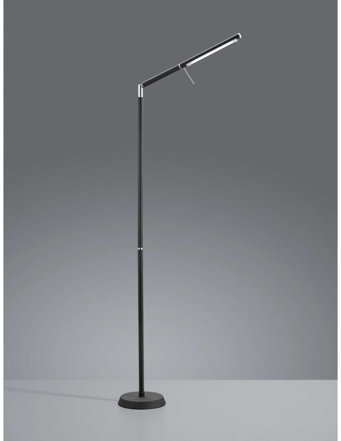 Lámpara de pie LED Filigran negra con sensor táctil H162 cm Trio Lighting