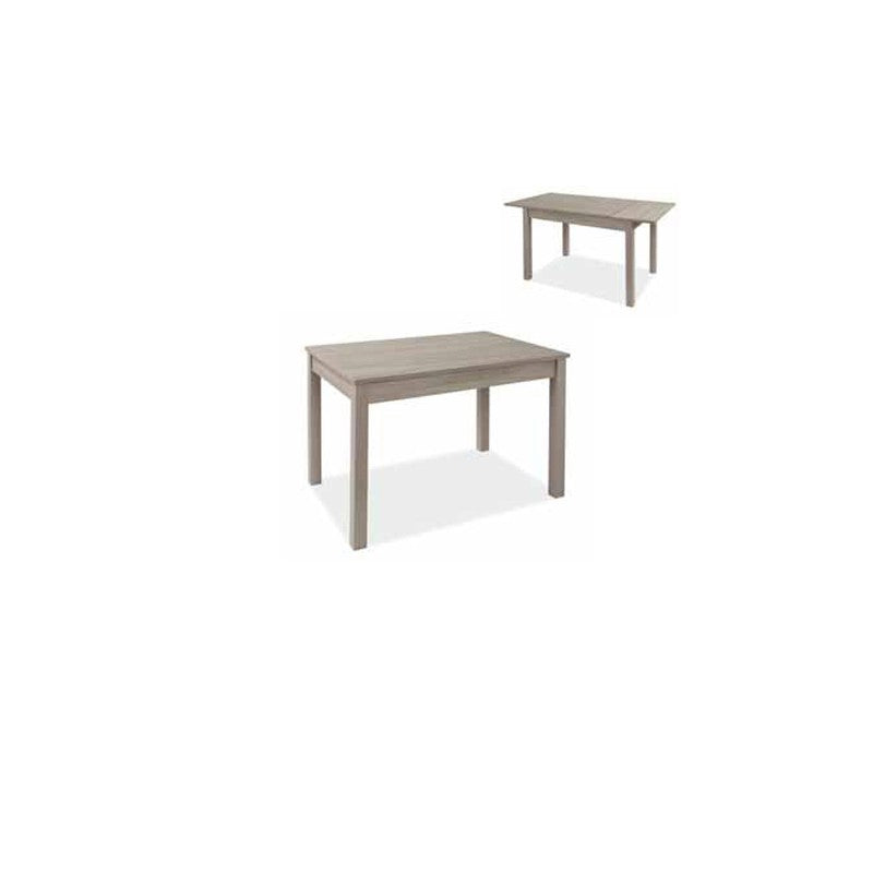 Mesa de comedor extensible Olmo en madera de melamina 80x120-160 cm