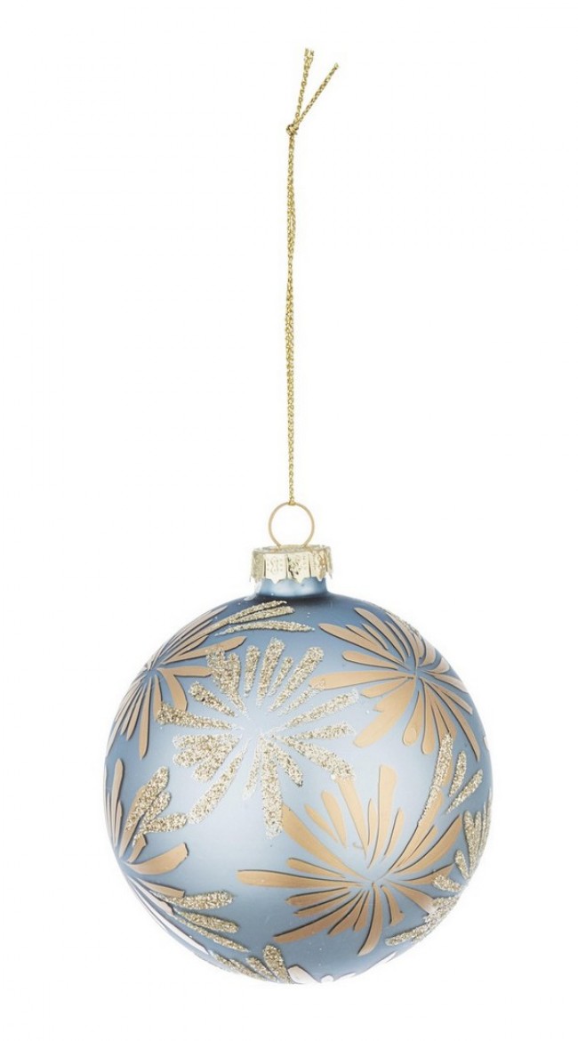 12x Esfera Vt Daisy Azul-Oro D80