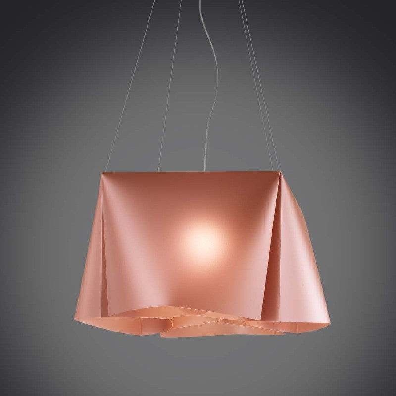 Lámpara colgante WANDA de cinco luces en Polilux Cobre diámetro 59x h31 cm