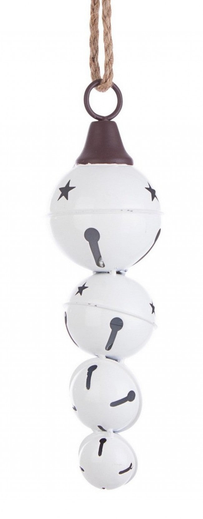 Colgante de campana Merry Star 8x 4F Met blanco