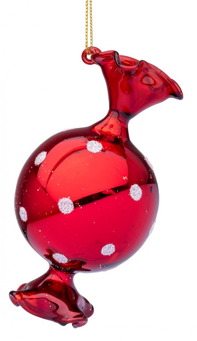 12x Colgante Azucarado Vt Rojo 6.5X12H