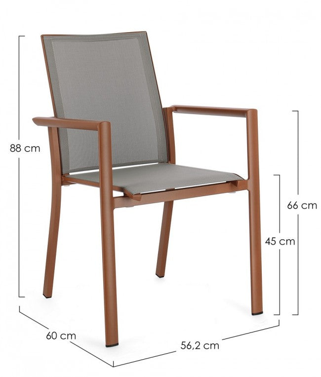 4x C-Br Konnor Silla de terracota