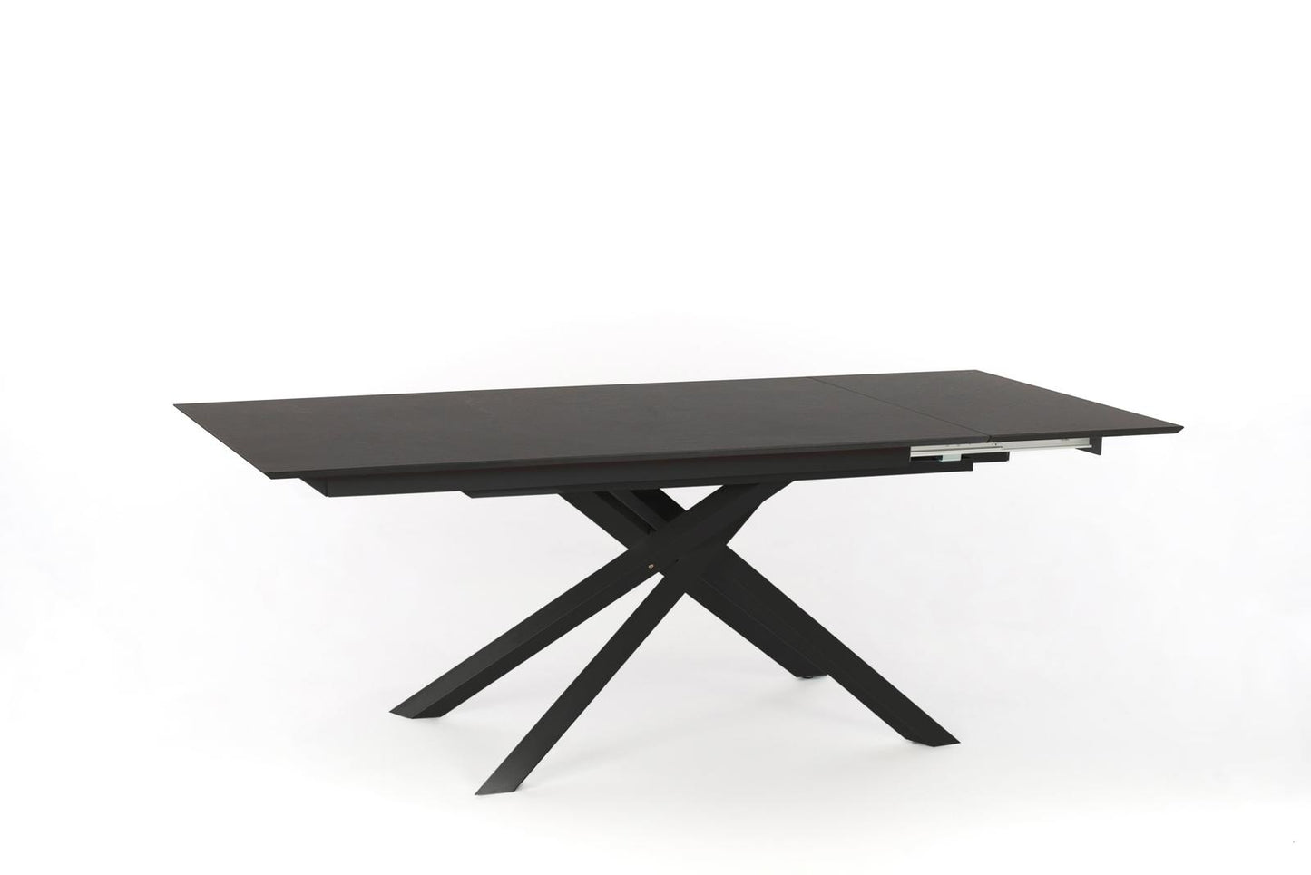 Mesa extensible 170/270x90 cm gris oscuro