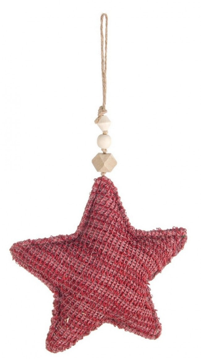 12x Colgante Estrella Nora Roja