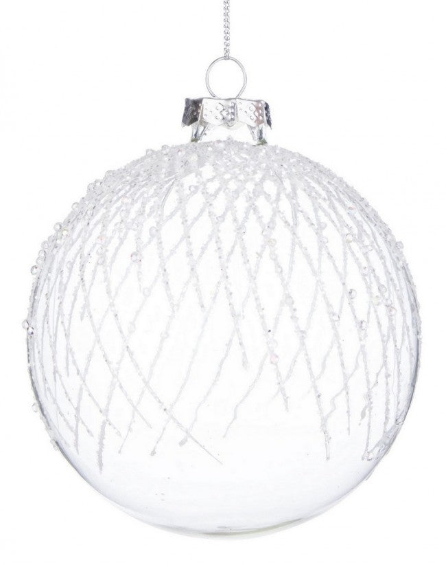 8x Esfera Vt Gem Lines Transparente D100