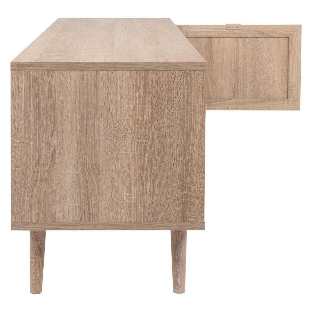 Mueble TV Bali 56A con 2 puertas efecto mimbre