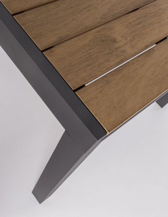 Mesa extensible Elias aluminio 140-200x90 cm