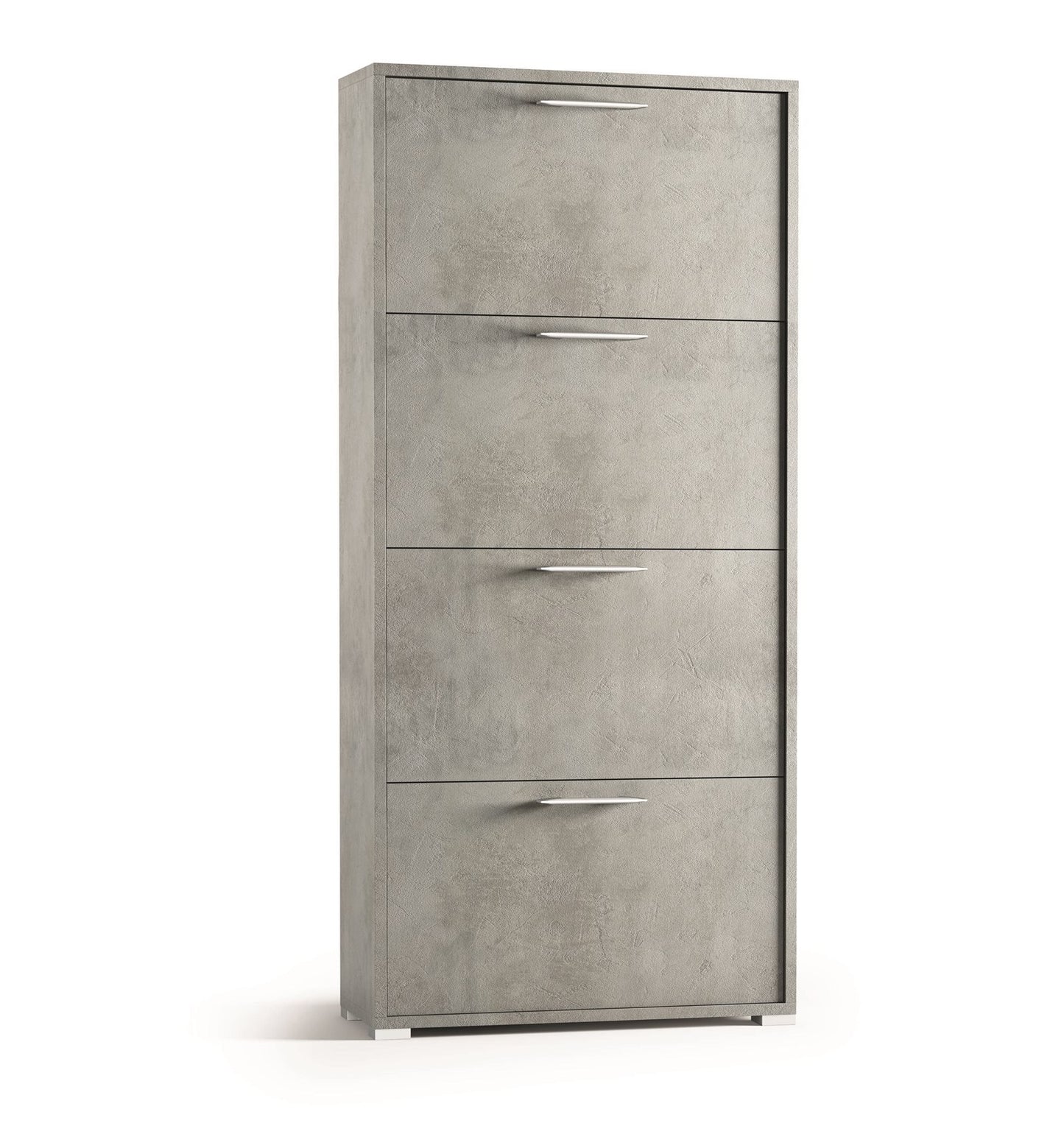 Zapatero de doble fondo con 4 puertas para hasta 18 pares de zapatos de hormigón