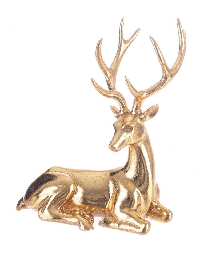 2x Majestuoso Reno Sentado Oro 29X35H