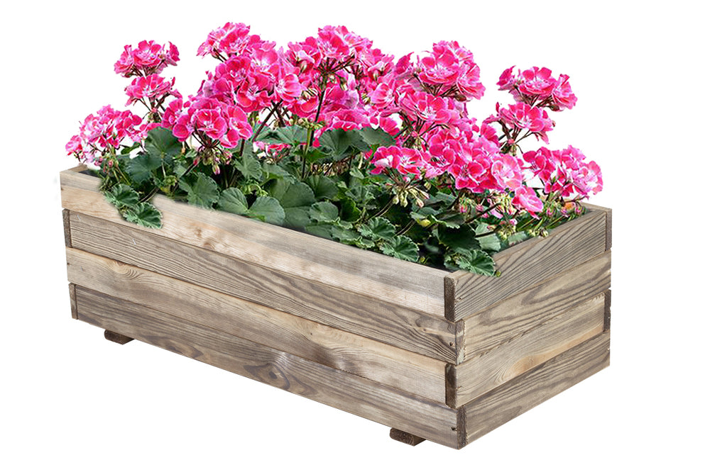 Jardinera de madera impregnada 90x40x30h cm