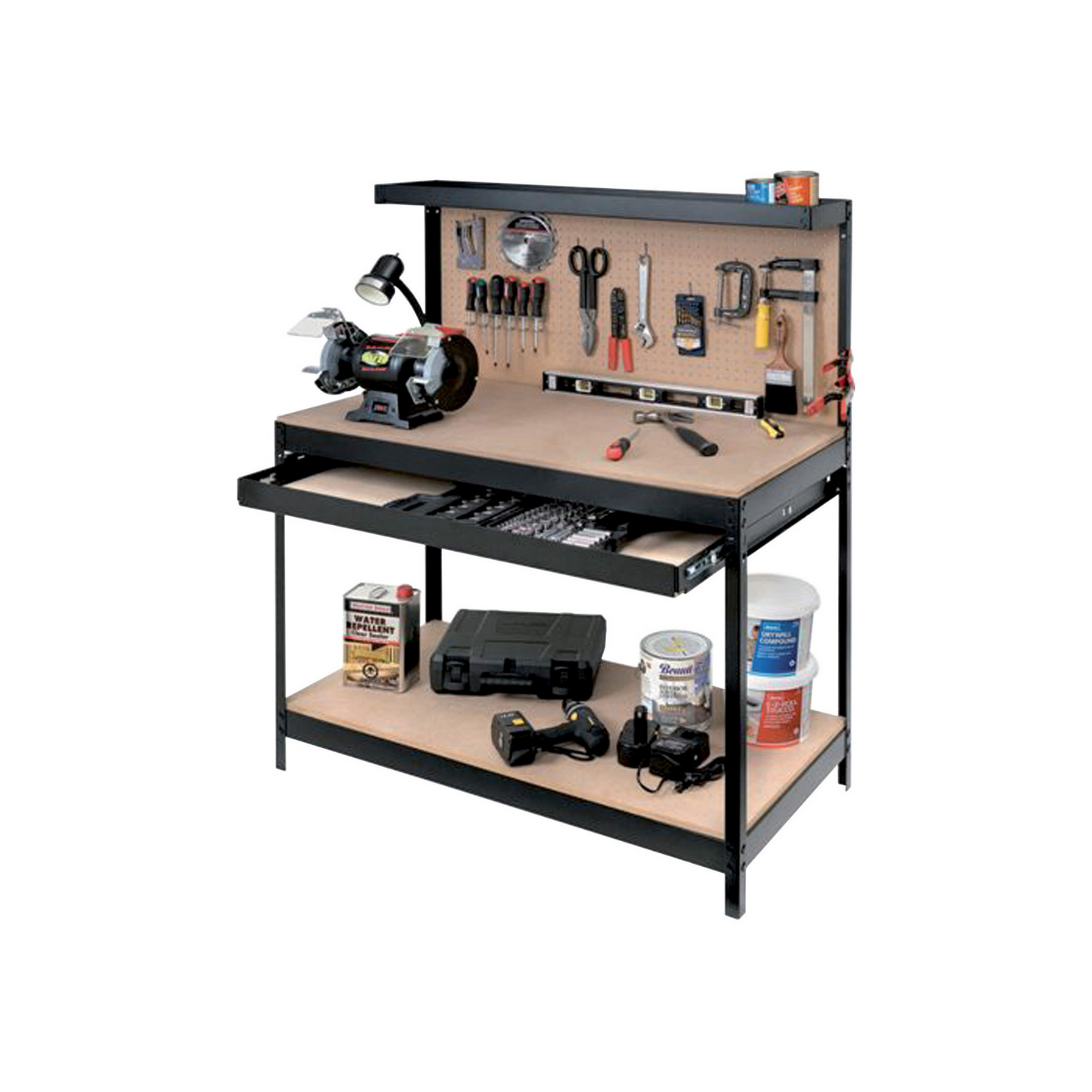 Banco de trabajo cm. 121x61x93-150h