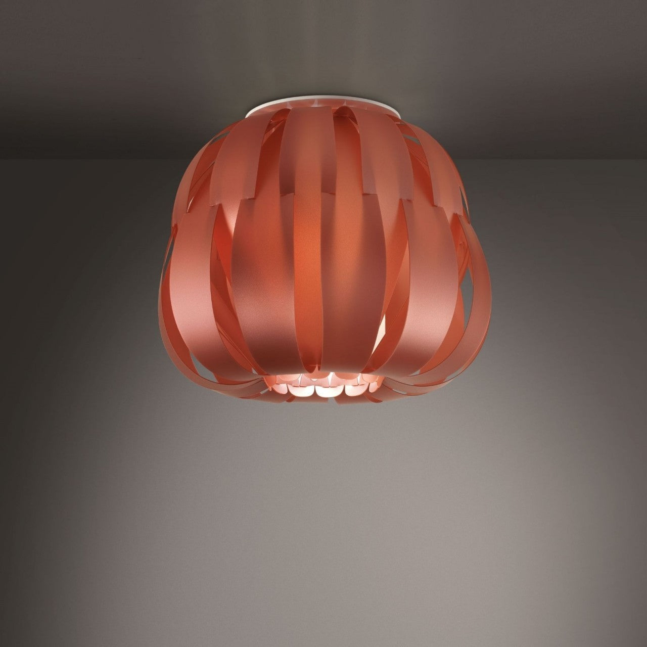 Lámpara de techo de cobre cm. 19 x 17 h