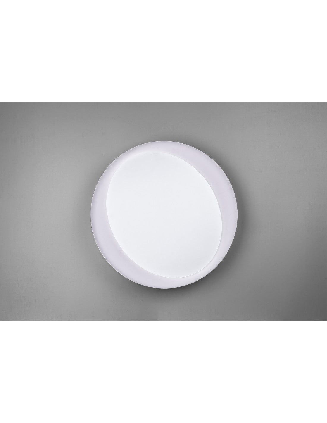 Lámpara de techo LED regulable Zeta Ø48 cm gris Trio Lighting