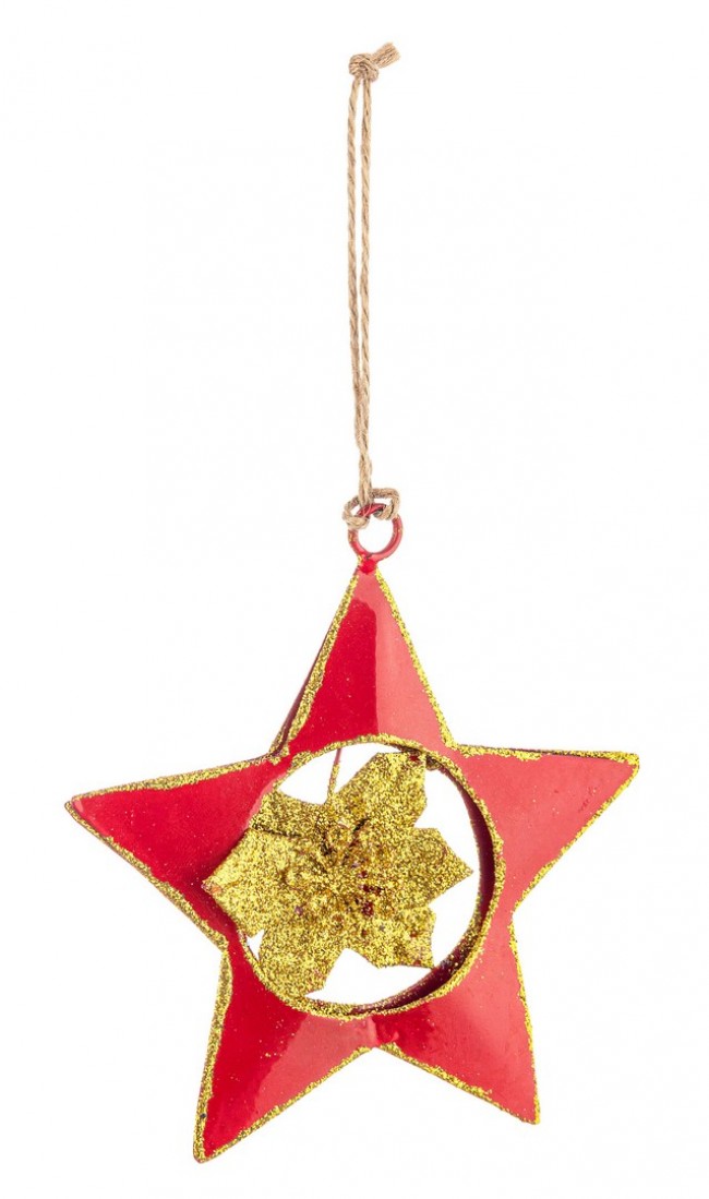 12x Colgantes con sabor a estrella roja