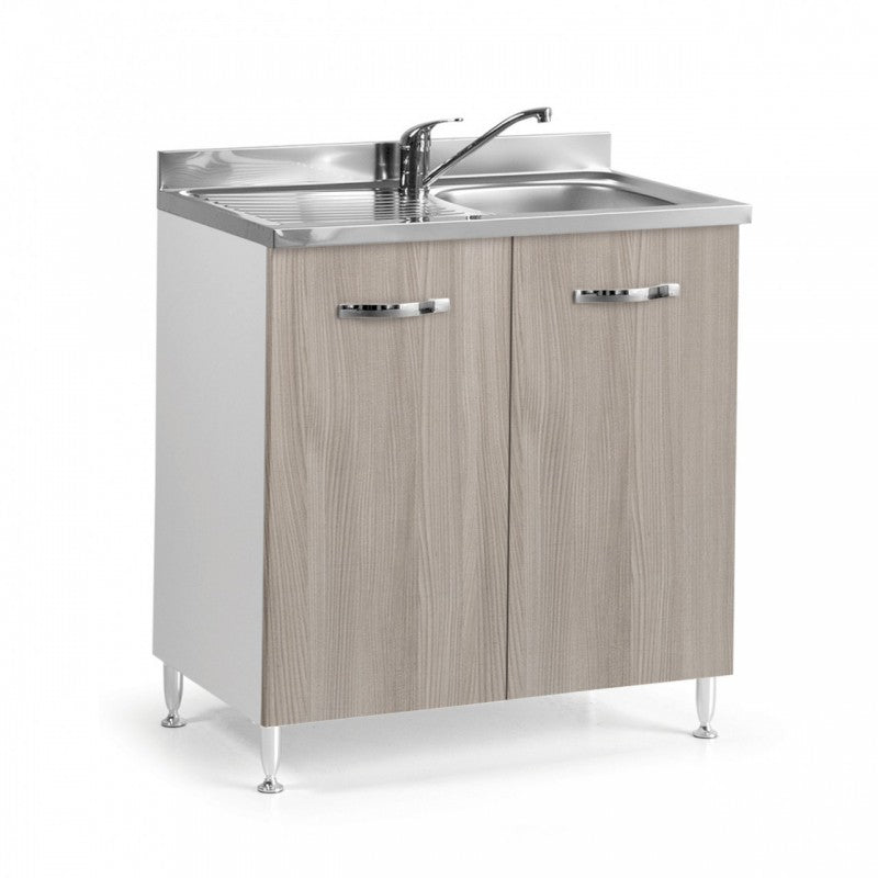 Bajo fregadero para cocina olmo 2 puertas 80x50xH 85 cm