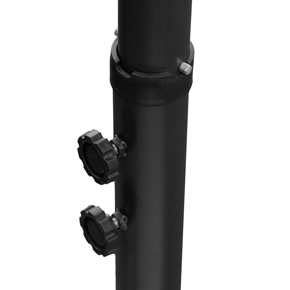 Sombrilla de brazo lateral redondo para jardín descentrado en acero d. 3 m BEIGE con solapa