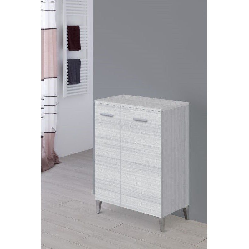 Mueble de baño gris de dos puertas 60x34x h78 cm