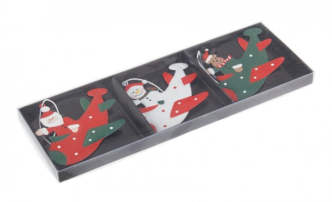 12x Pack 3 Colgante Avión Birck Surtido