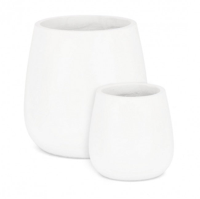 Set2 Jarrón P.Hoian Bomb Blanco