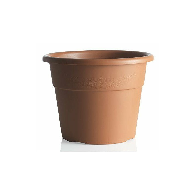 Campana Jarrón De Plástico Bama 30125 Hedera Terracota Cm. 25 Plantas Flores