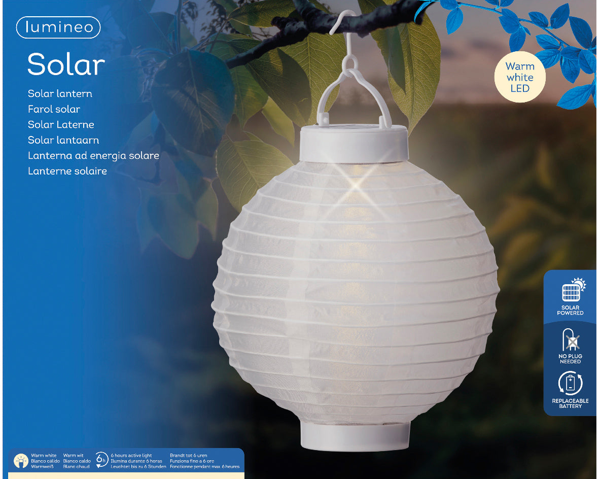 Linterna solar de nailon