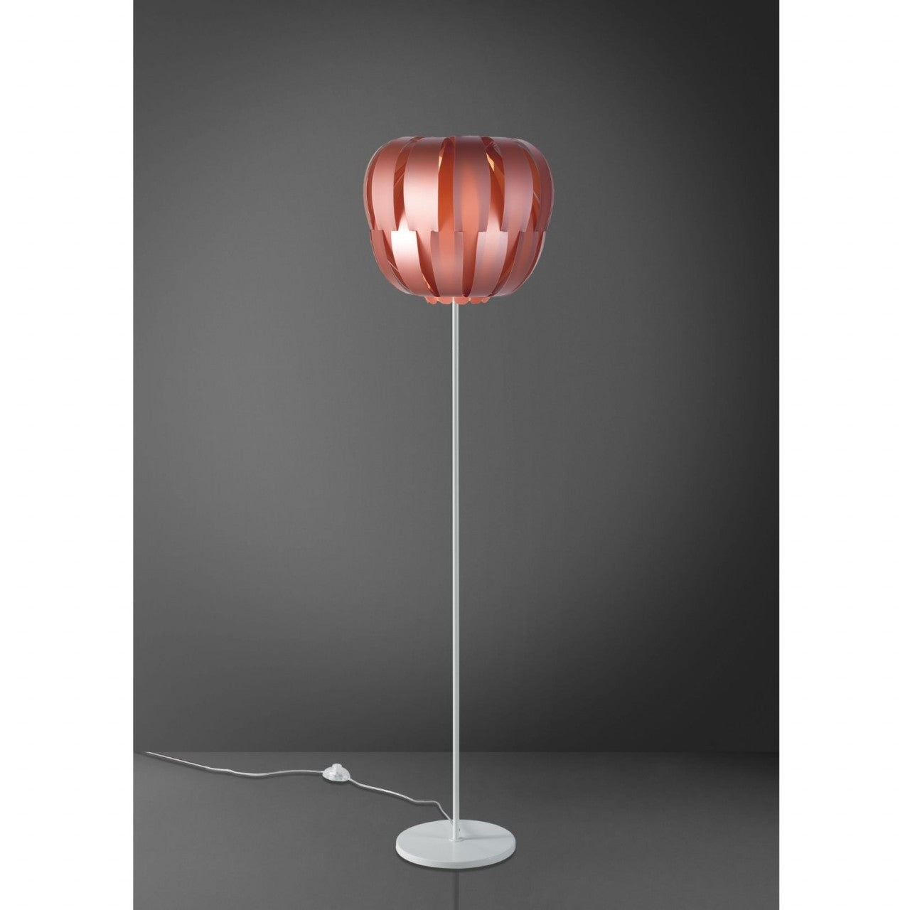 Lámpara de Pie con Pie y Pie de Metal Rosa en Metal Cm. 42x172h