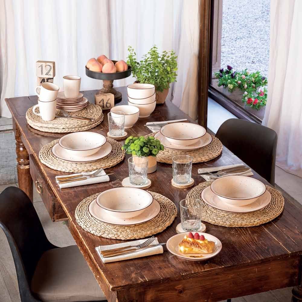 Vajilla 18 Piezas Stay Gres Beige